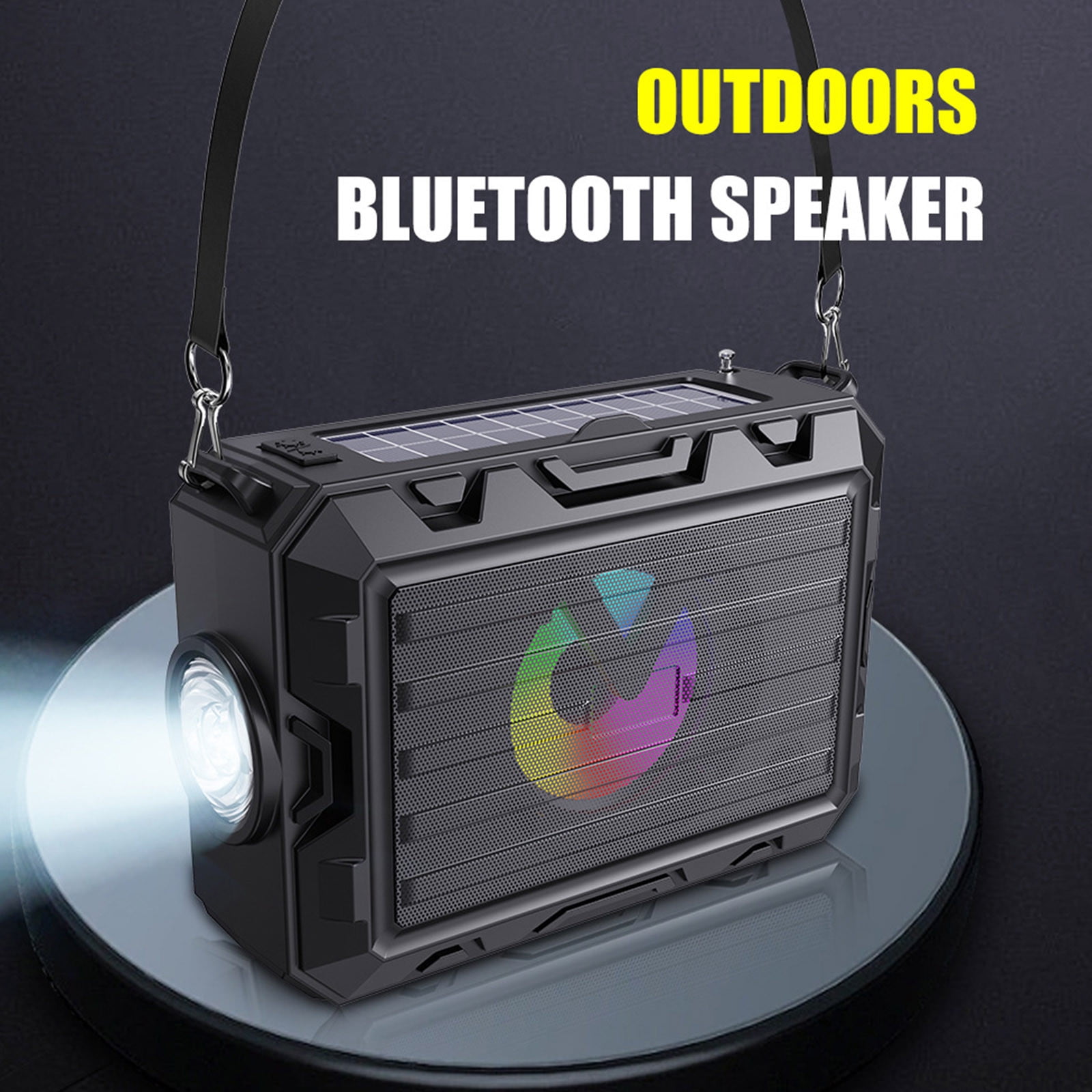 Rechargeable Flashlights Small Steel Flashlight Bluetooth Speaker Outdoor Metal Small Speaker