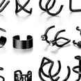 thumbnail image 2 of LYMAYTER Non-Piercing Earrings 1 Set Ear Cuffs - Non - Piercing, Sparkling, 2 of 6