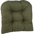 thumbnail image 3 of Klear Vu Gripper Overstuffed Universal Non-Slip Dining Chair Cushions for Kitchen Decor or Office Use, U-Shaped Skid-Proof Seat Pad, 15x15 Inches, 8 Count , Waffle Green, 3 of 6