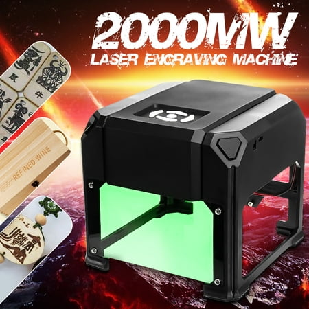 2000mW USB Desktop Laser Engraving Machine Printers Mark Logo Marking Engraver Carver (Best Laser Engraver For Guns)