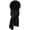 Black, variant on Faux Fur Hooded Scarf Gloves Set 3 in 1 Winter Thick Warm Plush Neck Warmer Hat with Pocket for Men Women Winter