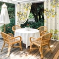 thumbnail image 4 of Outdoor Curtains for Patio Waterproof, Lemon Gnomes Windproof Pravicy Outside Porch Blackout Curtain, Summer Tropical Lemon Fruits Farmhouse Sun Blocking Grommets Curtains 2 Panels 54"x108", 4 of 9