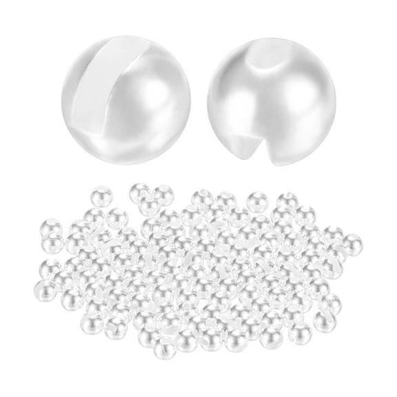 Uxcell 2.8mm Dia Tungsten Beads for Fly Tying [150PCS] - Slotted Head Ball- [#12-14 - Silver Tone] Sink Deeper Fly Fishing Materials