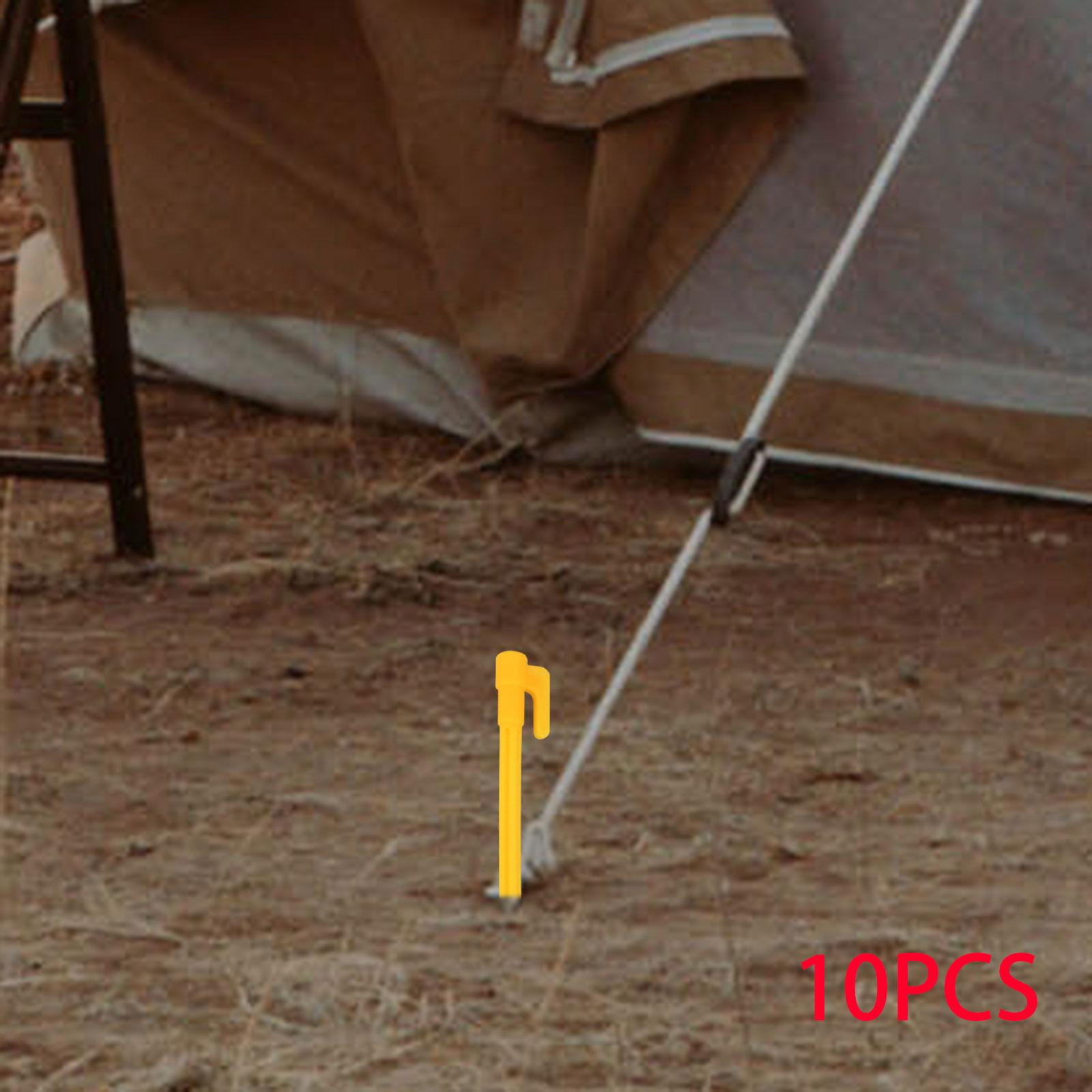 simhoa 4x 10Pcs Tent Stakes Pegs Ground Pegs Fence Hooks Pegs Tent Nails Stake Garden Stakes Camping Tents Nails for Yard, Outdoor, Lawn, Netting, Fishing