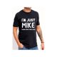 thumbnail image 1 of Comfort Cotton Short Sleeve T- Shirt I'M Just Mike Men's Casual Short Sleeve T-Shirt - "I'M JUST MIKE Doing What Mike Does" Distressed Print, 1 of 7