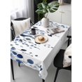 thumbnail image 6 of Blue Eucalyptus Leaves Table Cloth, Summer Botanical Watercolor Waterproof Tablecloth for Rectangle Tables, Reusable Washable Fabric Table Cover for Restaurant Kitchen Dining Tables 60"x120", 6 of 6