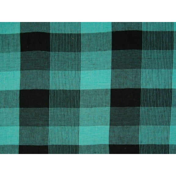 Pure Linen Dress Fabric Green - per yard