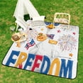 thumbnail image 6 of Patriotic Goose Celebrates Freedom Outdoor Picnic Blanket, Foldable Waterproof Beach Mat, Portable Beach Blanket for Beach Camping, Hiking, Family Concerts, 6 of 7
