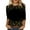 Z01 Black, variant on Sequin Tops For Women Trendy 3/4 Sleeve Round Neck Sparkly T Shirt Fashion Floral Print Casual Breathable Party Carnival Basic Shiny Tee Vacation Clothes Black L