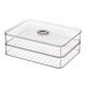 thumbnail image 1 of 1 caja de almacenamiento de alimentos para refrigerador, caja de almacenamiento para refrigerador, cajón para verduras de doble capa, 1 of 6