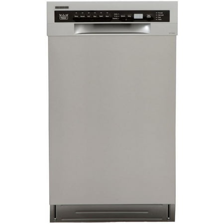 Kucht K7740D 18     Professional Series Built-in Dishwasher with 6 Wash Cycles 8 Place Settings Stainless Steel Tub Silent Performance 46 dBA and Multiple Filter System in Stainless Steel