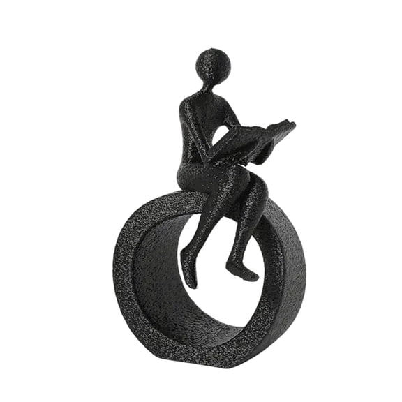 Reading Statue Moderns Abstract Art Sculptures Collectibles Figurines Bookshelf Decors Accents for Home Decors