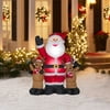 Gemmy Santa With Reindeer Inflatable