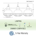 thumbnail image 4 of Kira Home Liberty 24" 3-Light Modern Industrial Vanity/Bathroom, Kitchen Light + Metal Cage Shades, Brushed Nickel, 4 of 7