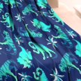 thumbnail image 3 of DarkBlue Cartoon Dinosaurs Palms Pattern Blanket,Comfortable Soft Flannel Throw Blanket,All Season,Warm Lightweight Blankets for Sofa Bed Couch Living Room Chair,30"x40", 3 of 4
