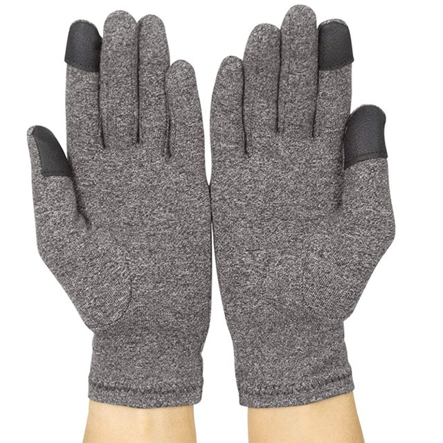 Muyoka 1 par de guantes para artritis de dedo completo para reumatoide y osteoartritis Guantes de compresión de algodón cómodos y suaves Mujeres Hombres Correa de apoyo para la muñeca para aliviar el Muyoka Hogar