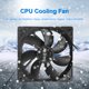 thumbnail image 4 of ventiladores de CPU Radiador silencioso de 12V CC, 120mm, 4 pines, caja de ordenador, ventilador enfriador de CPU JShteea  Nuevo, 4 of 7