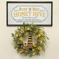 thumbnail image 6 of CIYISON 16 Inch Bee Sunflower Wreath Handmade Artificial Garland Hanging Pendant Ornaments for Front Door Happy Honey Bee Decoration, 6 of 18