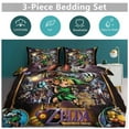 thumbnail image 6 of The Legend of Zelda Comforter Set 3 Pieces Quilt Cover Set Soft Bedding Sets for All Seasons (1 Comforter 102"x90", 2 Pillowcases), 6 of 8