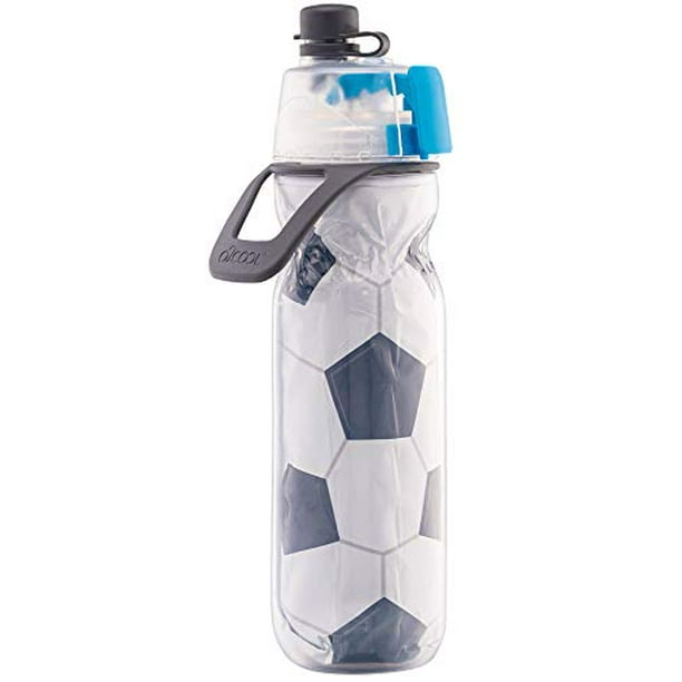 O2COOL Insulated Water Bottle, Mist 'N Sip Sports Series, 20 Ounce, Soccer  - Walmart.com