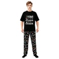 thumbnail image 4 of LuLiaMenton Matching Couples Christmas Pajamas Reason For Season Short Sleeve Long Pants Set, 4 of 5