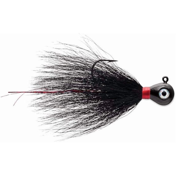 VMC Bucktail Jig 1/4 Black, One Size