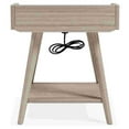 thumbnail image 4 of Wooden Accent Table with Gallery Rail Top Beige - Saltoro Sherpi, 4 of 5