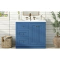 thumbnail image 4 of Bathroom Vanity With Ceramic Sink 36inch - Blue, Spacious Storage Solution 2 Drawers & Shelf, Solid Wood Practical And Functional, 4 of 7