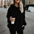 thumbnail image 3 of Baberdicy The Girl Coat Women Warm Winter Top Hoodie Sweatshirt Ladies Hooded Pullover Jumper Women's Cardigans Black, 3 of 3