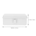 thumbnail image 2 of Frcolor Hinged Desktop Box Rectangular Tins Container Tin Stationery Lid Organizer Metal Nesting, 2 of 7