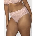 thumbnail image 4 of Curvy Couture No Show Lace High Cut Brief Panty, 4 of 5