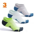 thumbnail image 3 of Athletic Running Socks - No Show Blister Resistant Sport Socks for Men and Women - 3 Pairs, 3 of 8