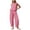 *Hot Pink, variant on Women's Gingham 2 Piece Sleeveless Outfit Set,Ladies' Crop Tank Top and Wide Leg Pants,High Waist Summer Loungewear For Women,Hot Pink,S-2XL