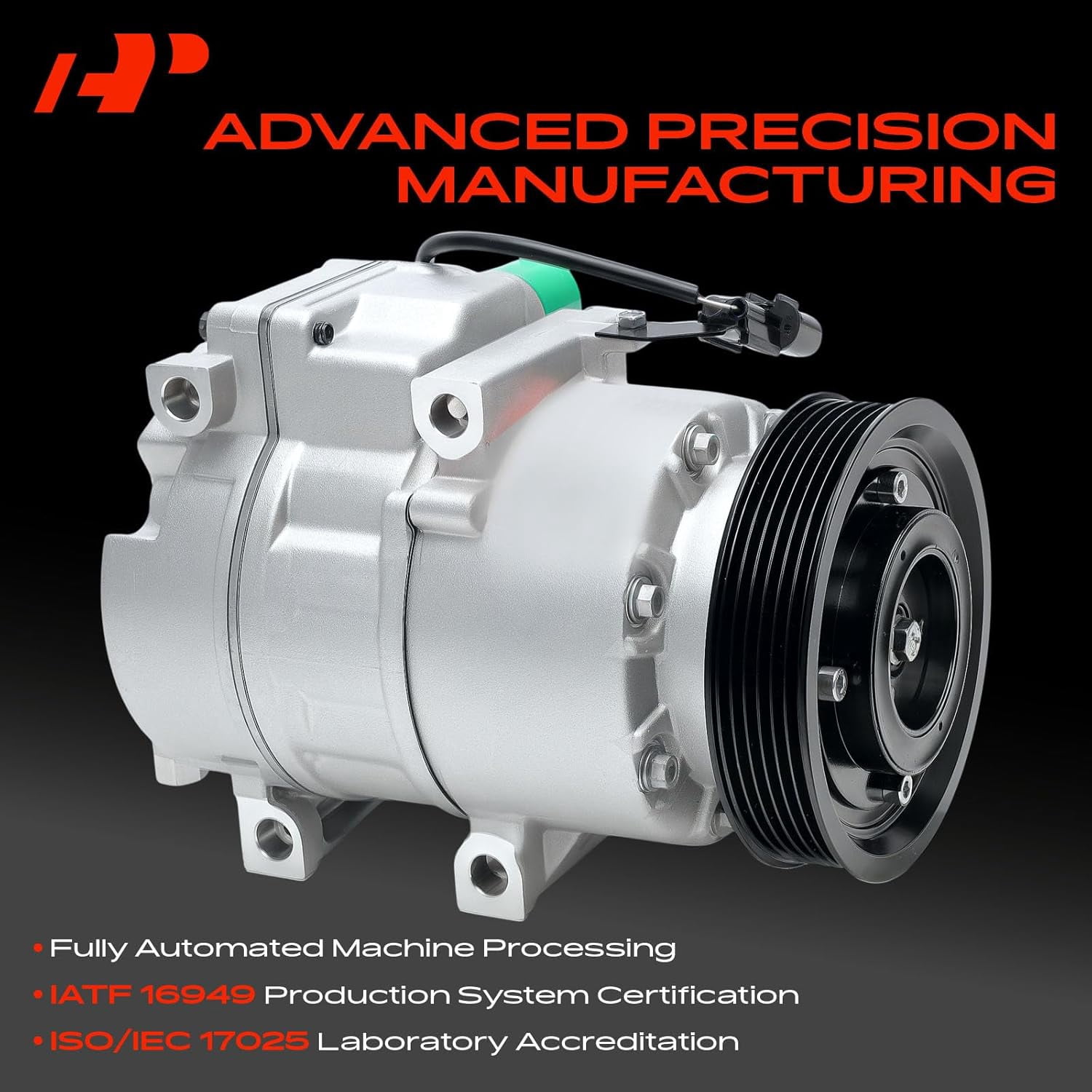 A-Premium AC Compressor with Clutch Compatible with Hyundai Santa Fe Sport 2013-2018 Kia Sorento 2012-2014 L4 2.0L 2.4L