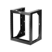 Rosewill 12U Server Rack with Swing Gate -Wall Mount Rack for 19 Inch IT Equipment Open Frame Rack – Network Rack Wall Mount for AV & Server Equipment Adjustable Depth 18 inches to 26 inches 9U Rack,