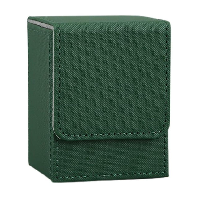 HILABEE Card Deck Boxes Trading Card Storage Box for Sports Cards Trading Card Games Green