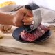 thumbnail image 5 of Ounissouiy Prensa de ajo multifunción de acero inoxidable 2 en 1, rallador de molienda, herramienta de trituración, prensador, rebanador de ajo curvo Cocina y Comedor Negro, 5 of 8