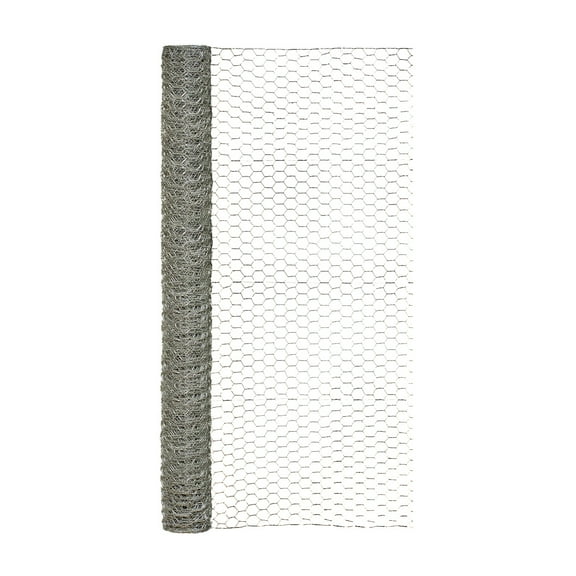 Garden Craft 48 in. x 25 ft. Galvanized Fence Hex Netting