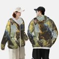 thumbnail image 4 of Balery Ferocious Dinosaur Sudadera ligera de manga larga con capucha y protección solar UPF 50+ para hombre y mujer, ideal para pesca y running-Small, 4 of 7