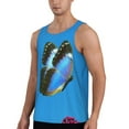 thumbnail image 2 of Fuzoiu butterfly and purple lilac flowers Men's Workout Tank Tops,Sleeveless Gym Shirt Quick Dry,Fitness Bodybuilding T-Shirt,Muscle Athletic Workout Tee-3X-Large, 2 of 7