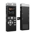 thumbnail image 2 of Voice Activated Dual Microphone Recording Password Protection Line-in Digital Voice Recorder ,One-touch operation, 2 of 6