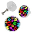 thumbnail image 2 of 4 Pcs Lips Knobs for Kitchen Cabinet Cupboard Dresser Bookcase Drawer Pulls Handles Round Home Decor, 2 of 5