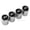 Silver, variant on Hex Mustang GT Logo Emblem Car Wheels Tire Air Valve Caps Stem Dust Cover Sport