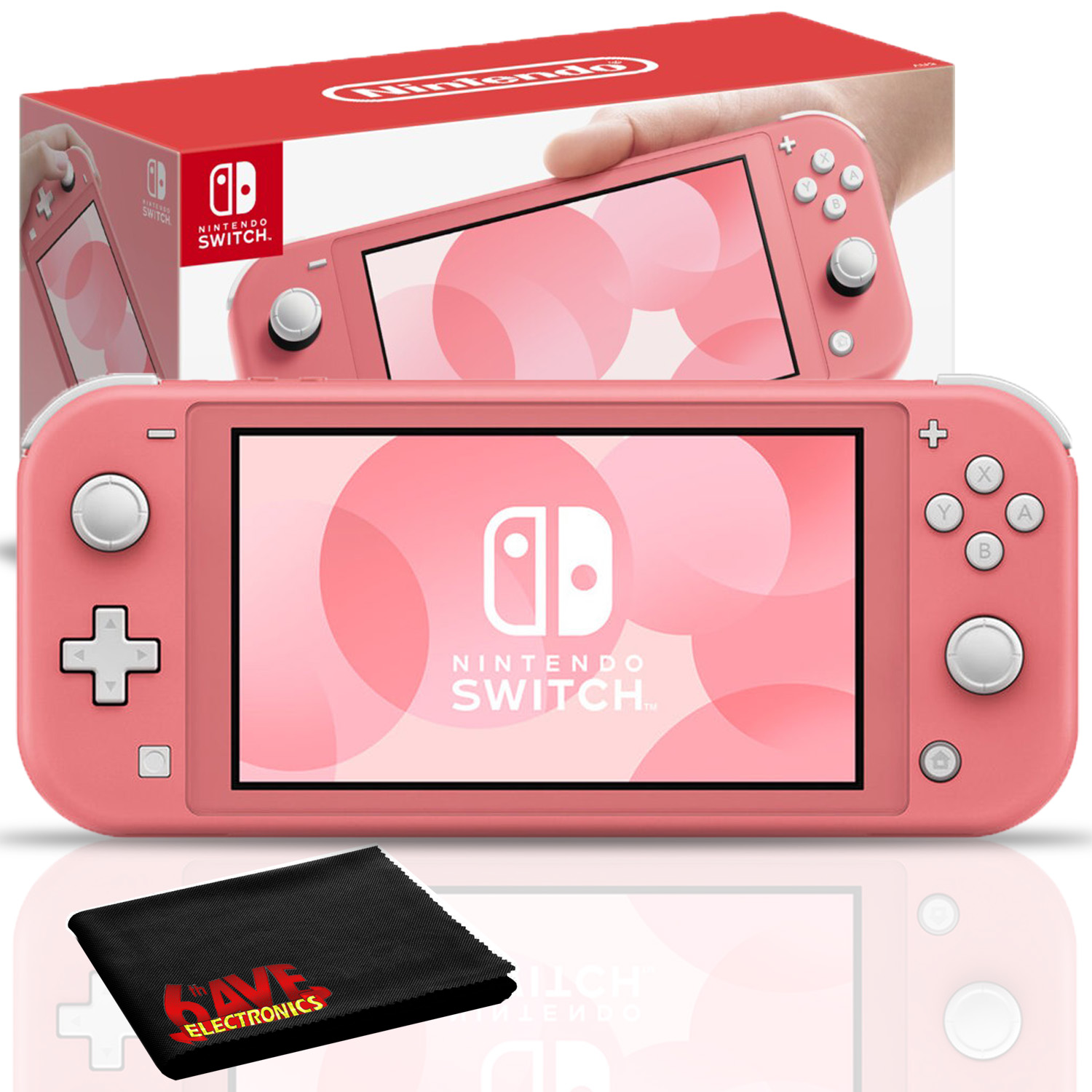 Nintendo Switch Lite (Coral) Console Bundle with Extra Warranty Protection  - Walmart.com