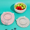 thumbnail image 3 of Multipurpose Drain Basket with Fine Holes Handles Simplify Washing Storing for Refrigerator, 3 of 5