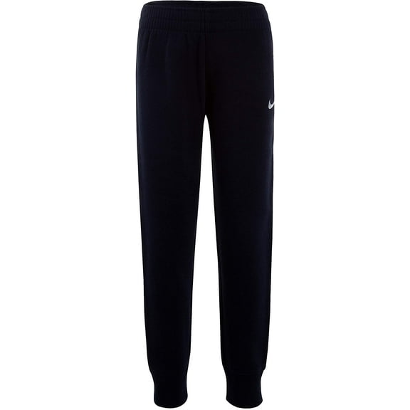 NIKE Children's Apparel Boys' Little Fleece Jogger Pants, Obsidian, 4