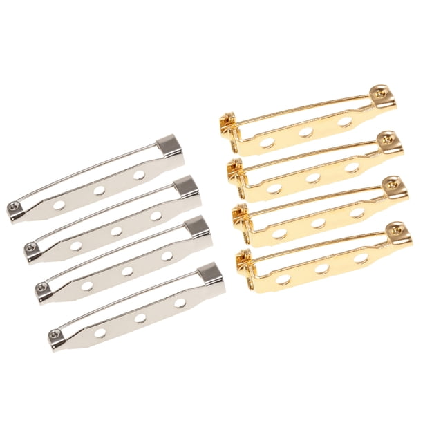 80 Piezas Broche de Bufanda Clip de Cabello Sunnimix Broche de broche de pin de broche Plata y Dorado