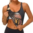 thumbnail image 3 of Fotbe Graffiti Cool Duck Sujetador Deportivo Largo sin Aros para Mujer con Almohadillas y Soporte Medio, Transpirable y Absorbente, Camiseta Tipo Chaleco o Tank Top-X-Large, 3 of 8