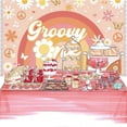 thumbnail image 3 of Two Groovy Party Supplies Backdrop Banner Poster Birthday Decorations Background for Photography Taspestry, 3 of 6