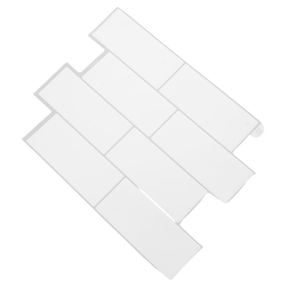 FONDOTIN Self-Adhesive White Backsplash Peel and Stick Tiles for Bathroom and Kitchen